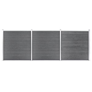 VidaXL Schutting 526x186 cm HKC grijs