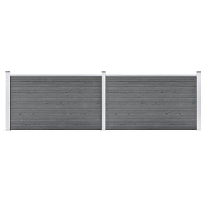 VidaXL Schutting 353x106 cm HKC grijs