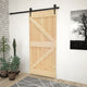 VidaXL Deur 100x210 cm massief grenenhout