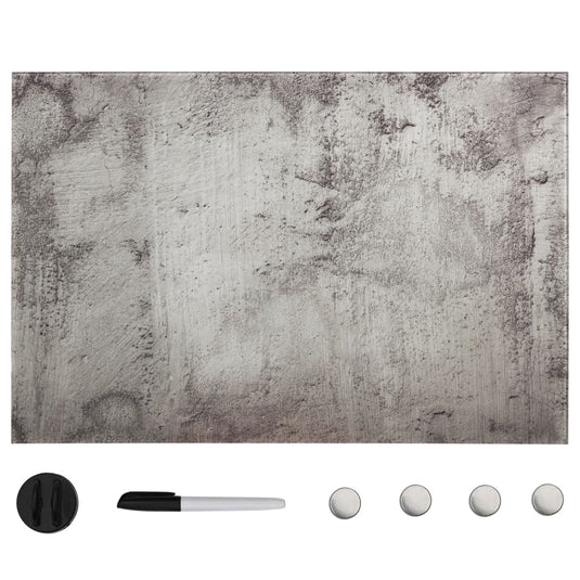Vidaxl magneetbord wandmontage 50x30 cm glas