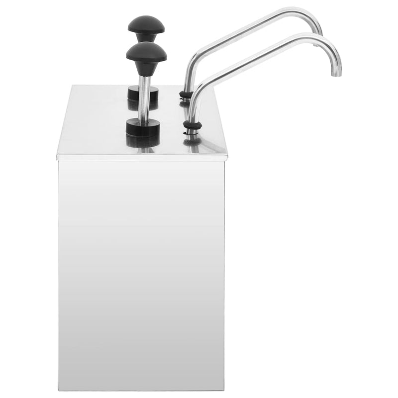 Load image into Gallery viewer, Vidaxl sausdispenser 2x3,5 l roestvrij staal
