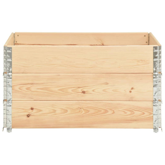Vidaxl palletopzetranden 3 st 50x100 cm massief grenenhout