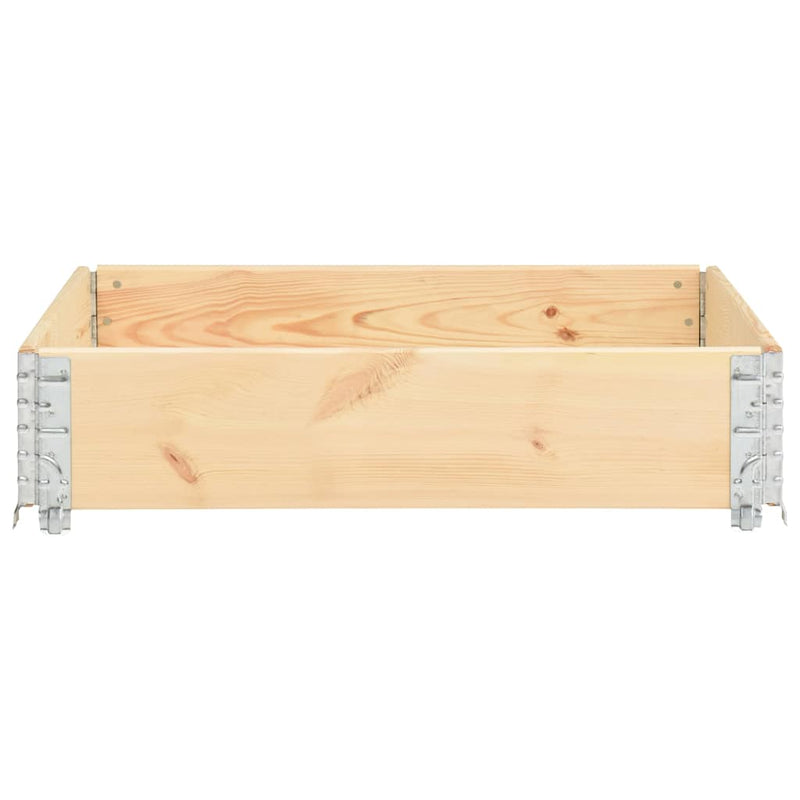 Afbeelding laden in galerijviewer, Vidaxl palletopzetrand 100x100 cm massief grenenhout
