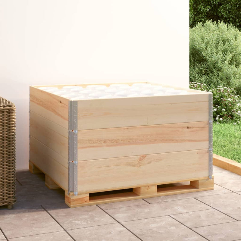 Load image into Gallery viewer, Vidaxl palletopzetranden 3 st 100x100 cm massief grenenhout
