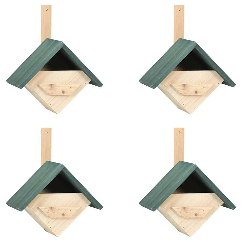 Afbeelding laden in galerijviewer, Vidaxl vogelhuisjes 4 st 24x16x30 cm vurenhout
