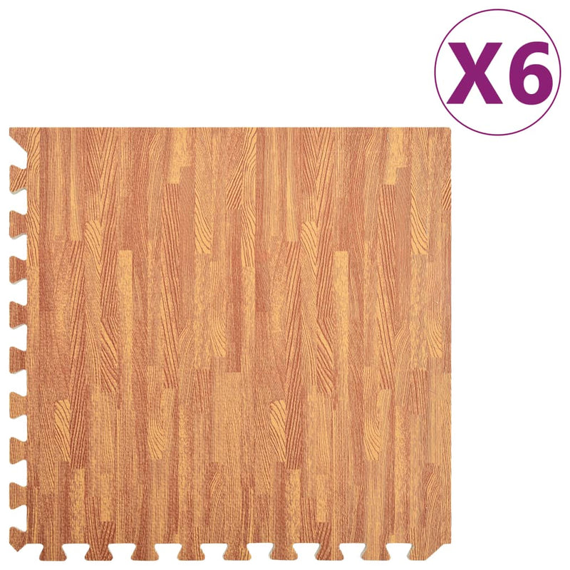 Load image into Gallery viewer, Vidaxl vloermatten 6 st 2,16 ㎡ eva-schuim houtnerfprint
