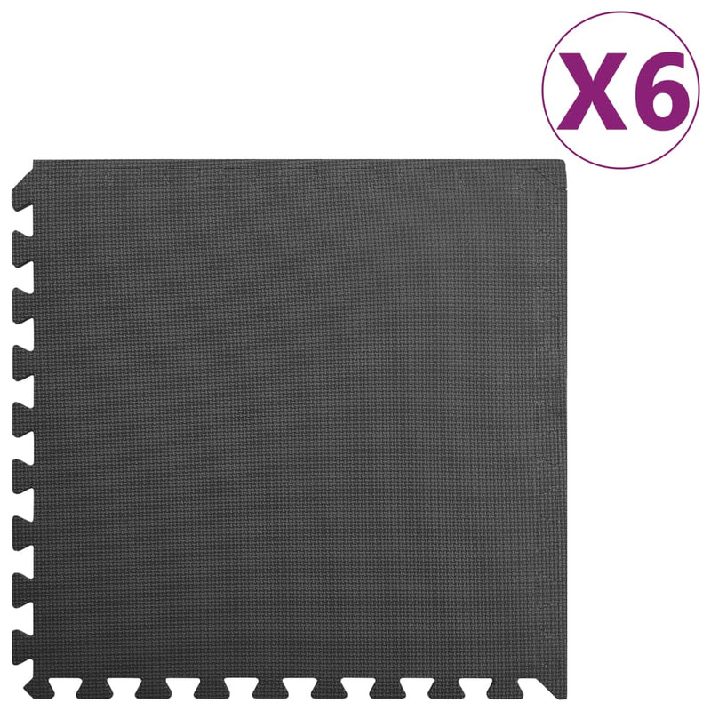 Load image into Gallery viewer, Vidaxl vloermatten 6 st 2,16 ㎡ eva-schuim zwart
