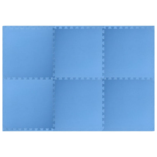 Vidaxl vloermatten 6 st 2,16 ㎡ eva-schuim blauw