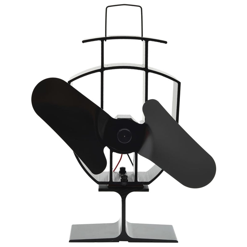 Load image into Gallery viewer, Vidaxl kachelventilator met 2 vinnen zwart
