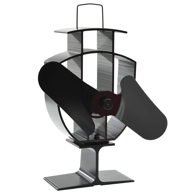 Load image into Gallery viewer, Vidaxl kachelventilator met 2 vinnen zwart
