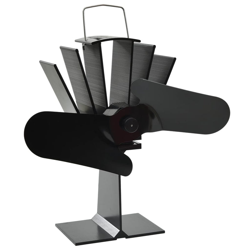 Load image into Gallery viewer, Vidaxl kachelventilator met 2 vinnen zwart
