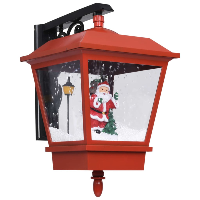 Afbeelding laden in galerijviewer, Vidaxl kerstwandlamp met led-lampjes en kerstman 40x27x45 cm rood
