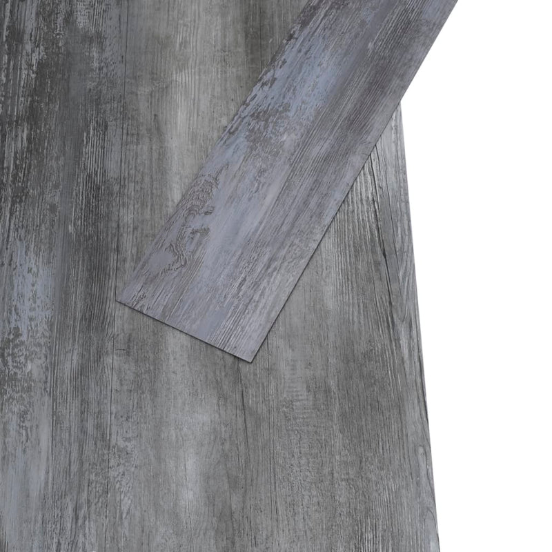 Load image into Gallery viewer, Vidaxl vloerplanken niet-zelfklevend 5,26 m² 2 mm pvc glanzend grijs
