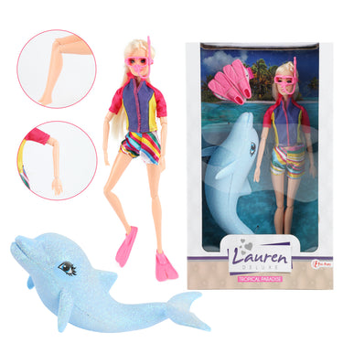 Toi-toys lauren tienerpop met dolfijn