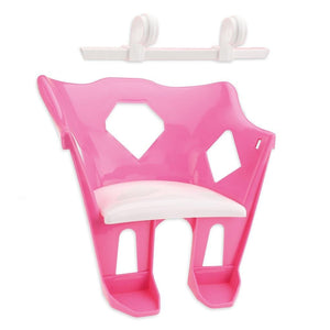 Cute baby poppenfietsstoel roze