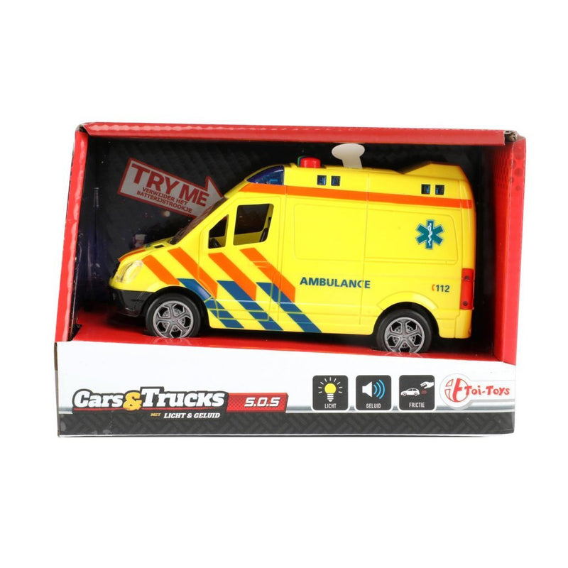 Chargez l'image dans la visionneuse de la galerie, Toi-toys ambulance - speelgoed auto - frictie - licht en geluid - speelgoed
