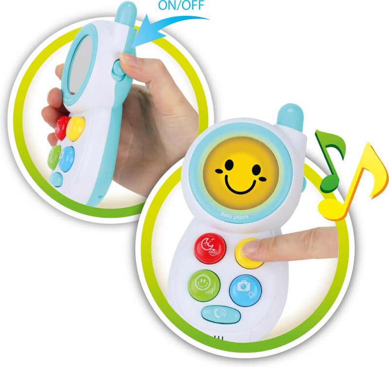 Load image into Gallery viewer, Little stars toi-toys babytelefoon junior 13cm wit
