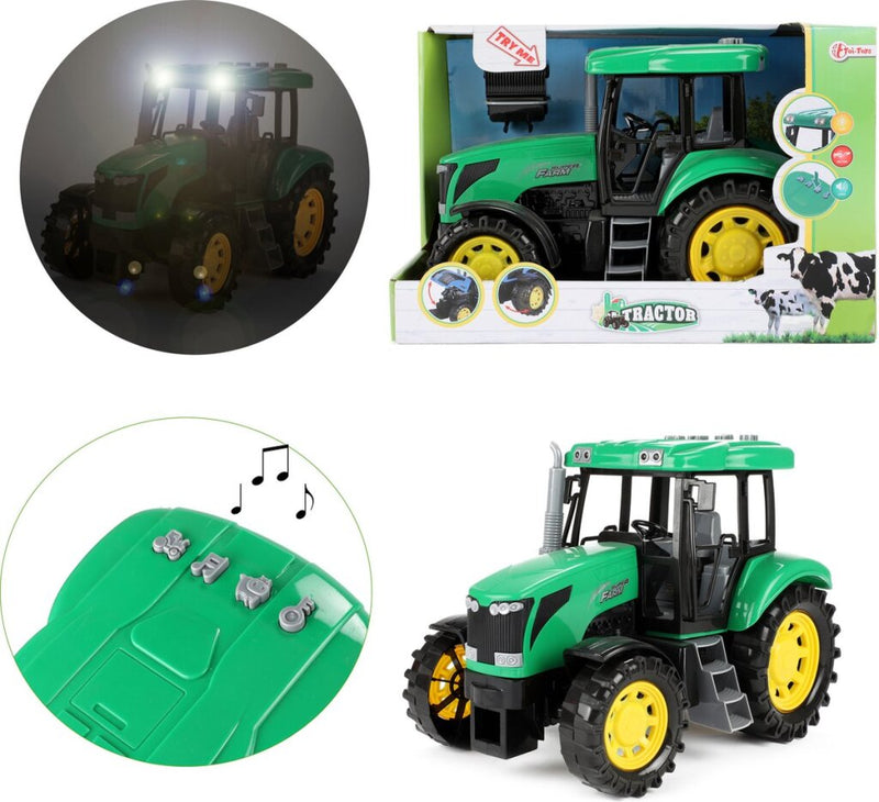 Load image into Gallery viewer, Tractor groot 27cm met licht en geluid
