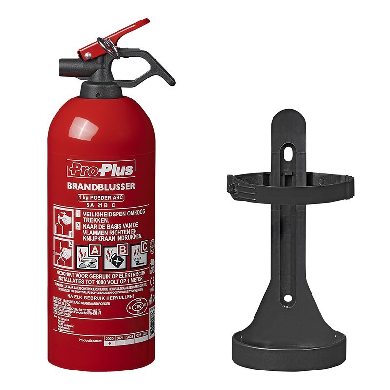 Afbeelding laden in galerijviewer, Proplus brandblusser 1kg abc poeder nl geschikt voor auto, boot en caravan
