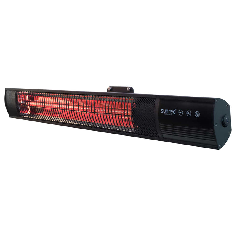Load image into Gallery viewer, Sunred Sunred Wandverwarmer Diamond Dark 2000 W Rose Gold Carbon zwart
