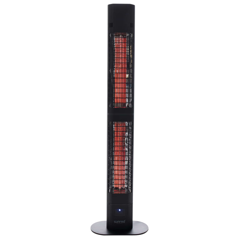 Load image into Gallery viewer, Sunred Sunred Patioverwarmer Diamond Dark 3000 W Rose Gold Carbon zwart
