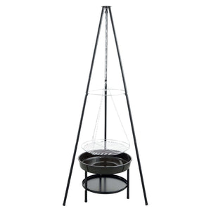 Redfire tuinbarbecue met driepoot en vuurschaal 50 cm zwart