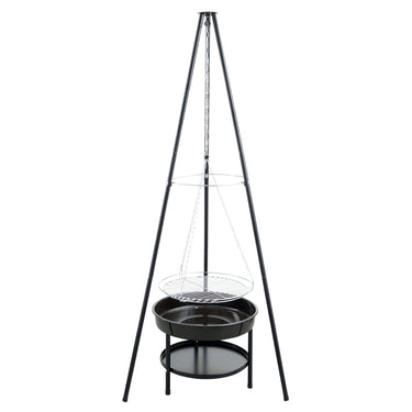 Redfire tuinbarbecue met driepoot en vuurschaal 50 cm zwart