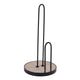 Excellent Houseware Houseware Keukenrolhouder 5x30 cm Hout Zwart Metaal