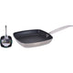 Excellent houseware grillpan 26 cm zilver