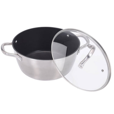 Excellent houseware pan 24 cm + glazen deksel