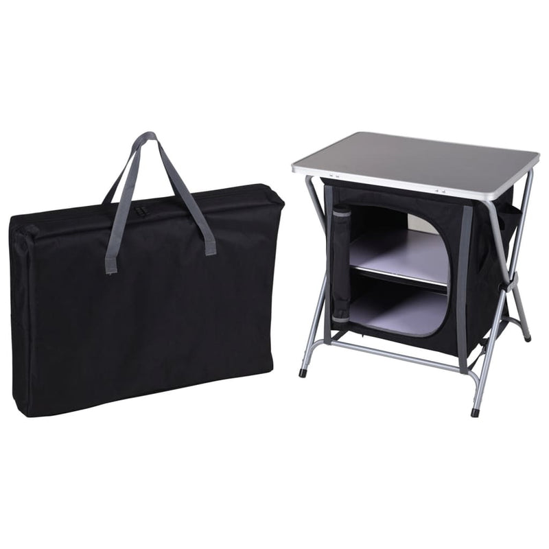 Load image into Gallery viewer, Redcliffs Campingkast opvouwbaar 60x45x64 cm zwart
