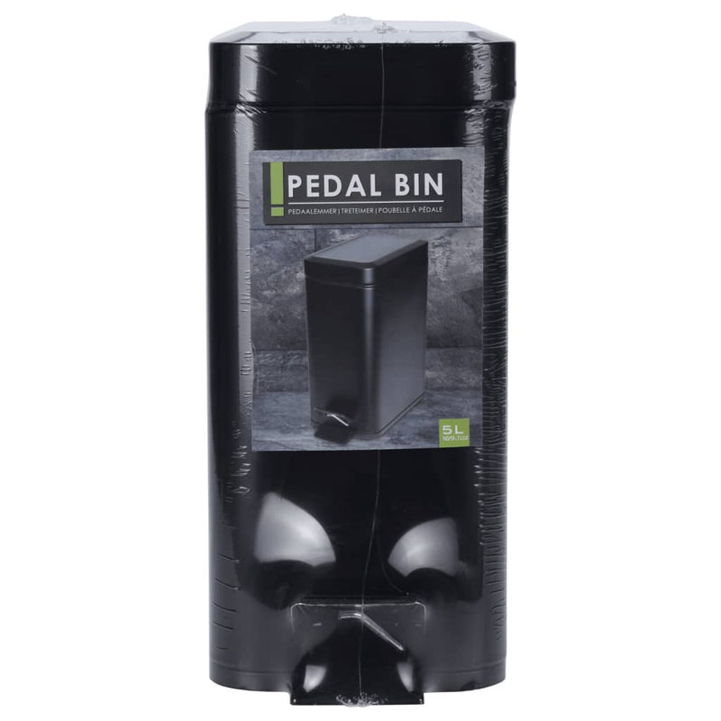 Load image into Gallery viewer, Excellent houseware pedaalemmer 5 l matzwart
