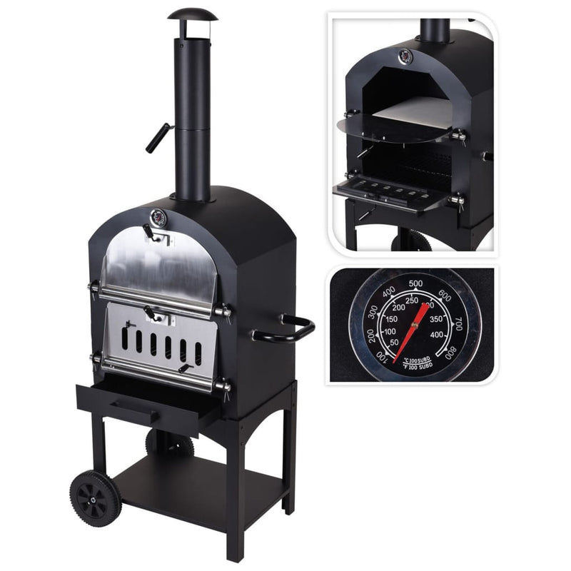 Load image into Gallery viewer, Progarden barbecue pizzaoven zwart
