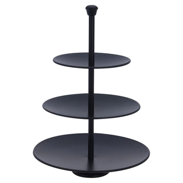 Excellent houseware etagère 3-laags 36,5 cm matzwart