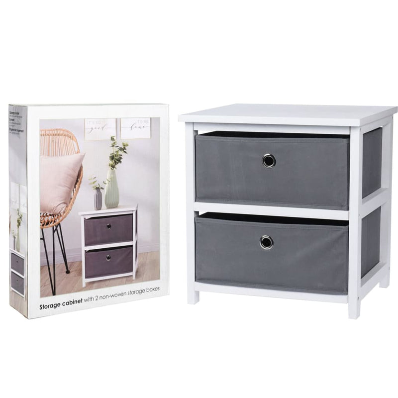 Load image into Gallery viewer, H S Collection H S Collection Opbergkast met 2 lades MDF
