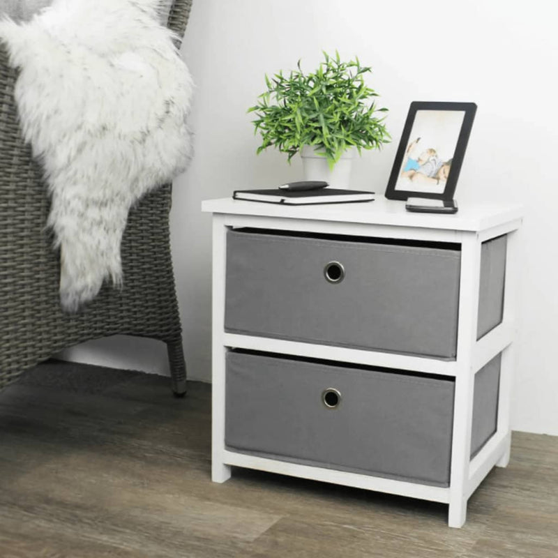 Load image into Gallery viewer, H S Collection H S Collection Opbergkast met 2 lades MDF
