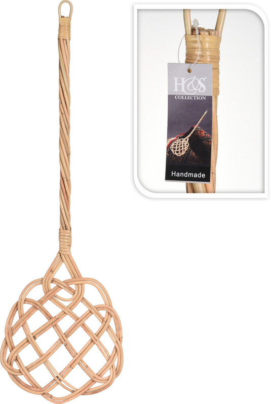 Home styling mattenklopper kubu 24x72 cm | 2 stuks
