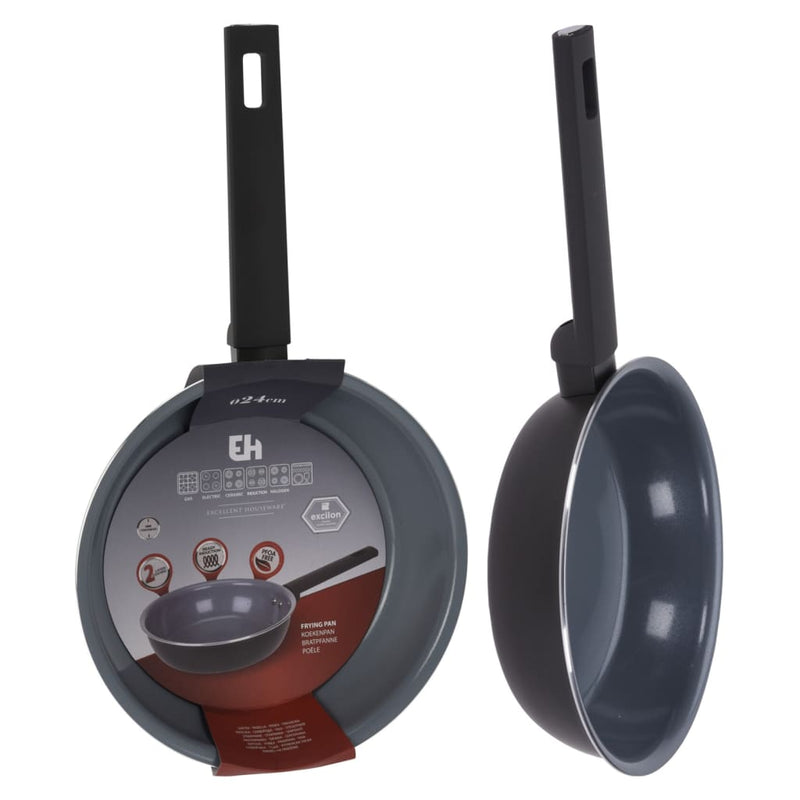 Load image into Gallery viewer, Excellent houseware houseware koekenpan 24 cm gesmeed aluminium
