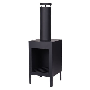 Progarden vuurhaard met schoorsteen 100 cm zwart