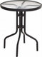 Pro garden ronden glazen balkon tafel 60x70cm