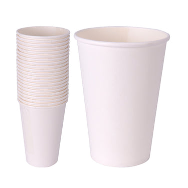 Basic papieren bekers 350 ml wit