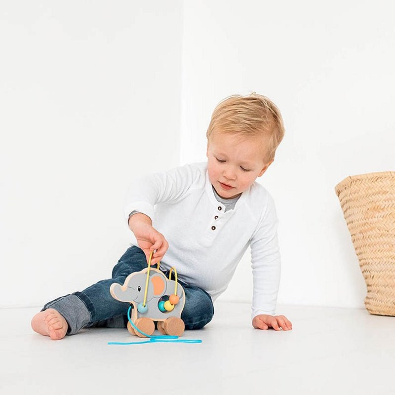 Load image into Gallery viewer, Studio Circus Studio Circus Houten Trekfiguur Olifant
