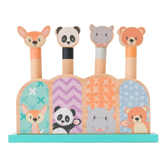 Studio circus houten pop-up dieren