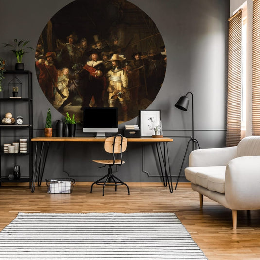 Wallart behangcirkel the night watch 142,5 cm