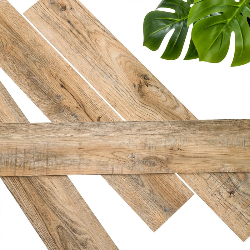 Load image into Gallery viewer, Wallart planken hout-look gerecycled eikenhout vintagebruin
