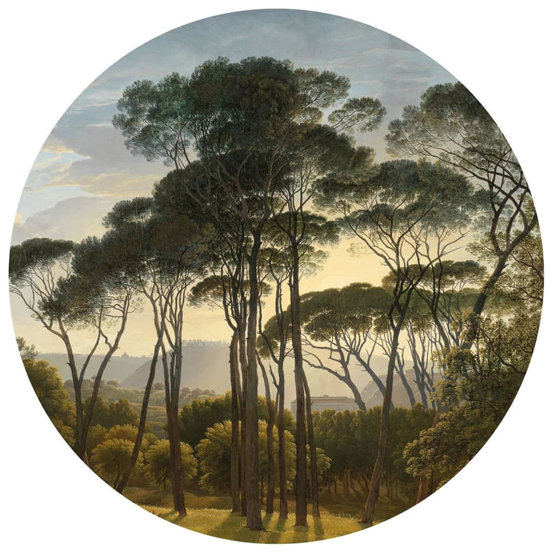 Load image into Gallery viewer, WallArt WallArt Behangcirkel Umbrella Pines in Italy 142,5 cm
