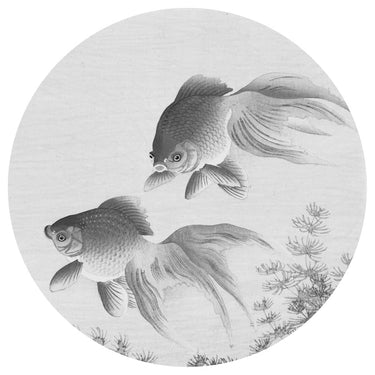 WallArt WallArt Behangcirkel Two Goldfish 190 cm