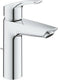 Grohe eurosmart wastafelmengkraan - m-size - metalen hendel - silkmove starlight ecojoy - temperatuurbegrenzer - chroom