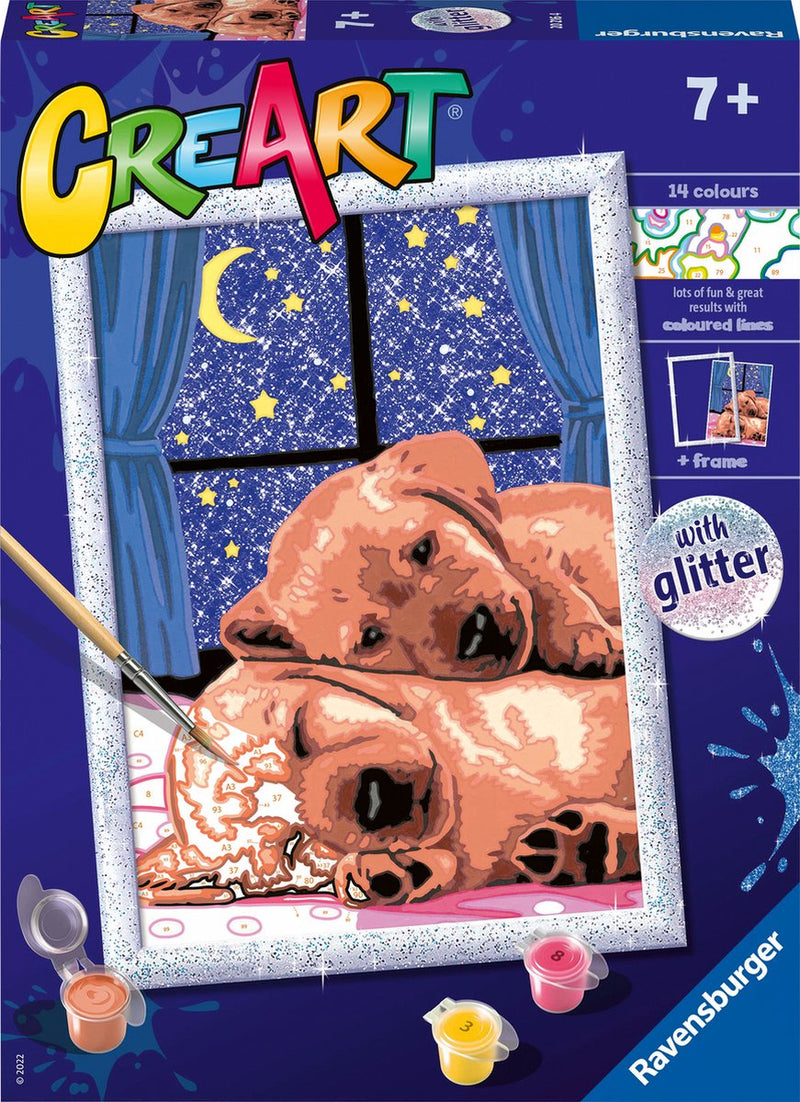 ギャラリービューアに画像をロードする, Ravensburger creart sleep well! - schilderen op nummer voor kinderen

