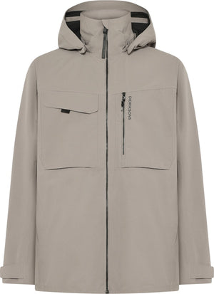 Didriksons aston usx jkt 5 unisex outdoorjas - ash brown